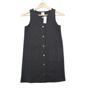 GAP Kids Black Ponte Jumper Dress Size M (8) | New With Tags